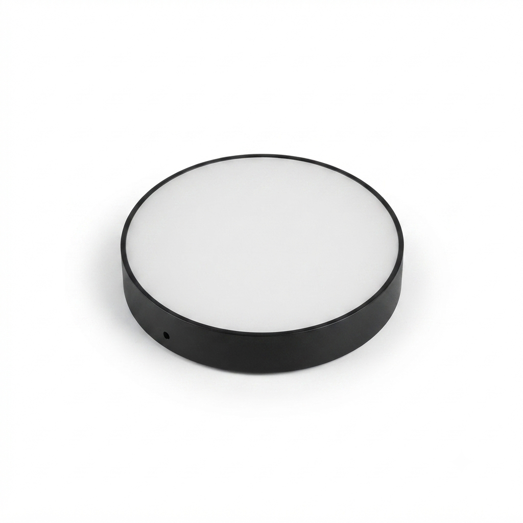 Светильник светодиодный круглый 36W 6500К, 3240Lm, ø225, IP40 чёрный EVEREST LED