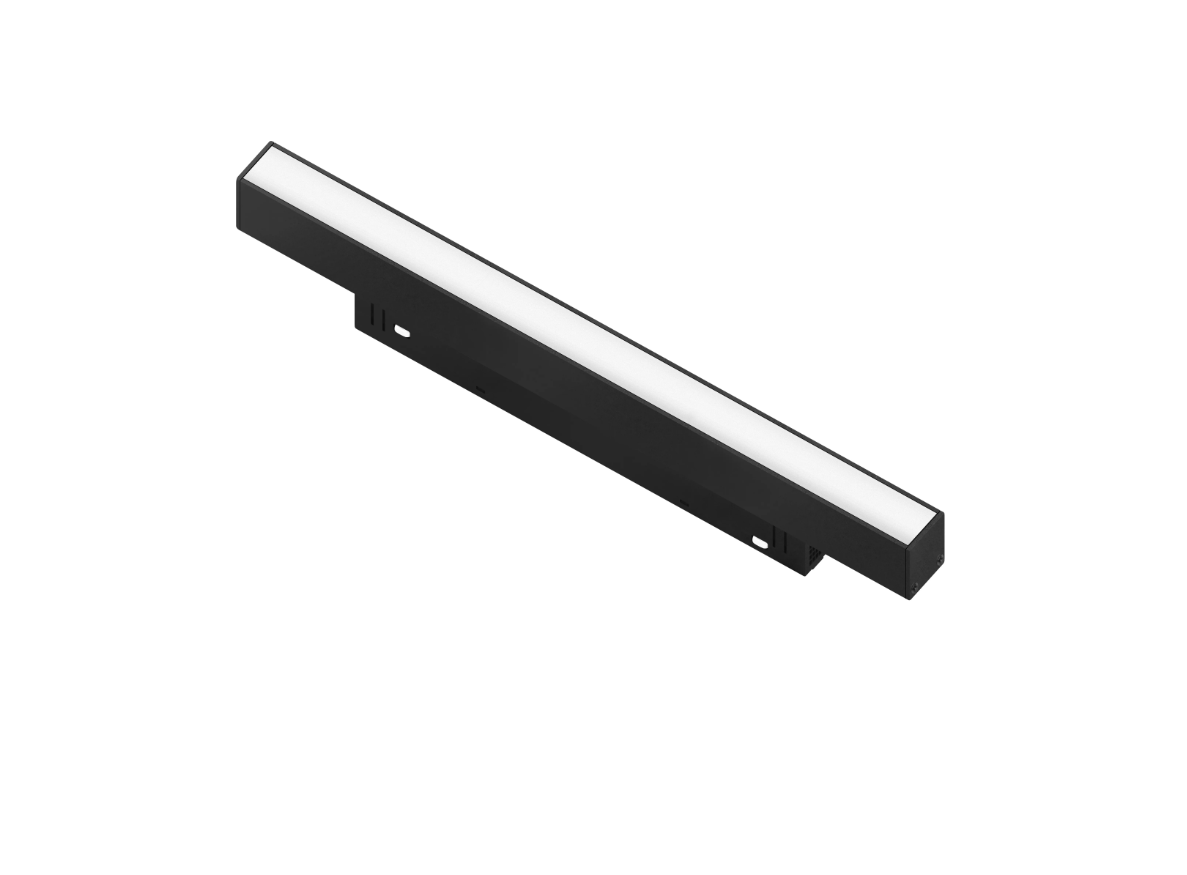 Магнитный трековый светильник 24W 120° 45х24х608мм 48V 4000K IP20 (черный) Алюминий EVEREST